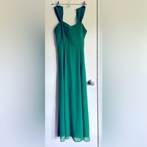 Beautiful Size Two Emerald Green Maxi Dress from ModCloth